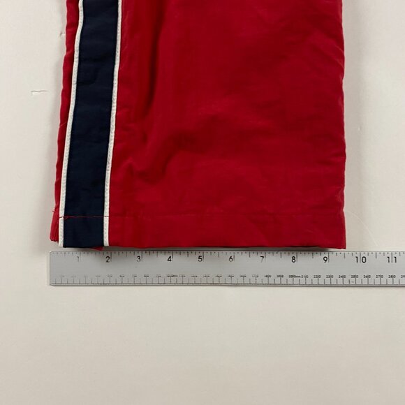Abercrombie & Fitch Red Sweatpants with Black Stripes - Picture 14 of 16